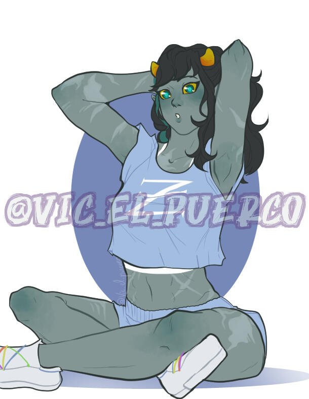 Simple color lineart fullbody